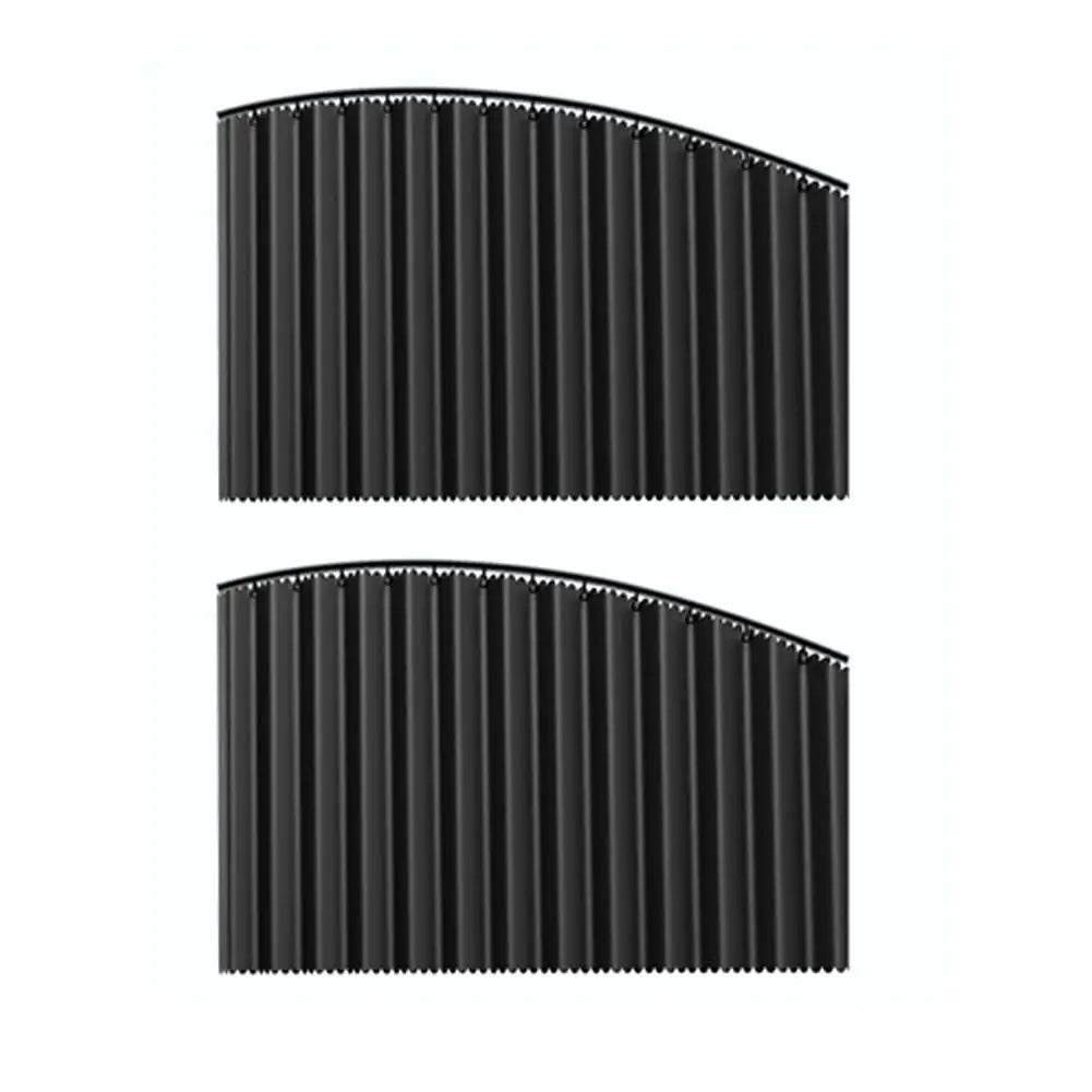 Car Side Window Pleated Sun Shades with Slide Track