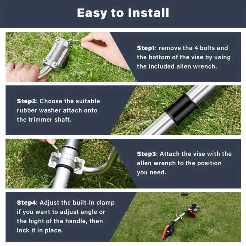 Ergonomic Trimmer Handle for Weed Eater & Lawn Care - image 4
