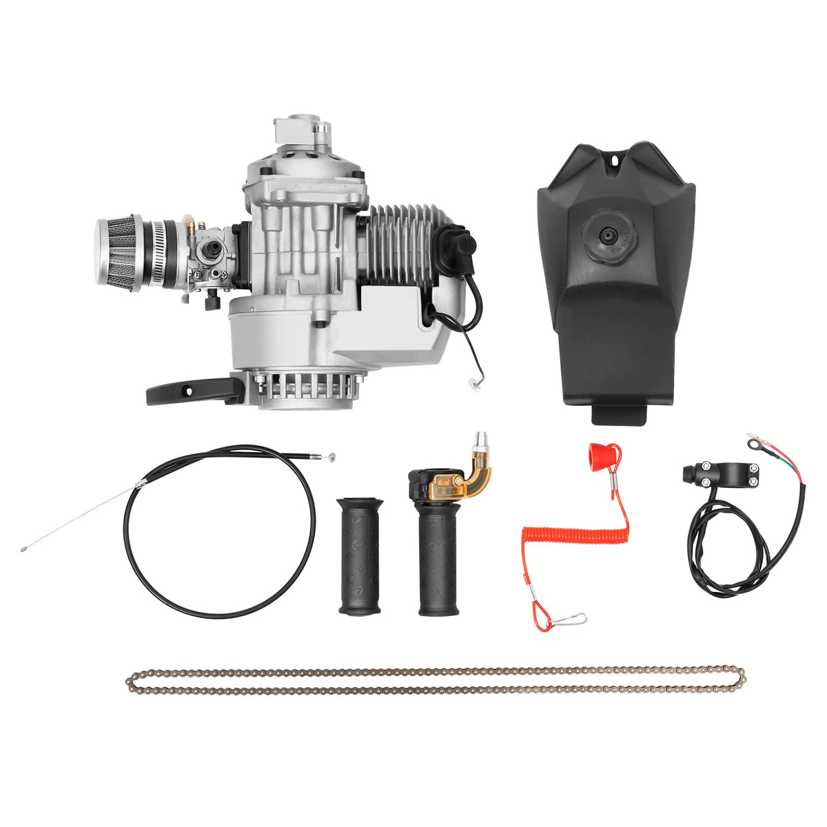 49cc 2-Stroke Gas Engine Kit for Pocket Bikes and Mini ATVs