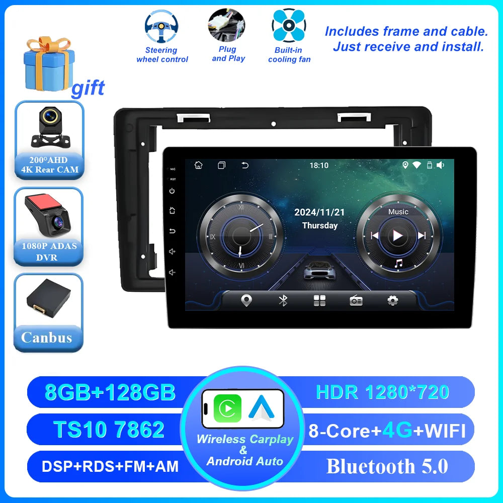 9-Inch Android Car Stereo with CarPlay Citroen Peugeot 2008-2019 - image 15