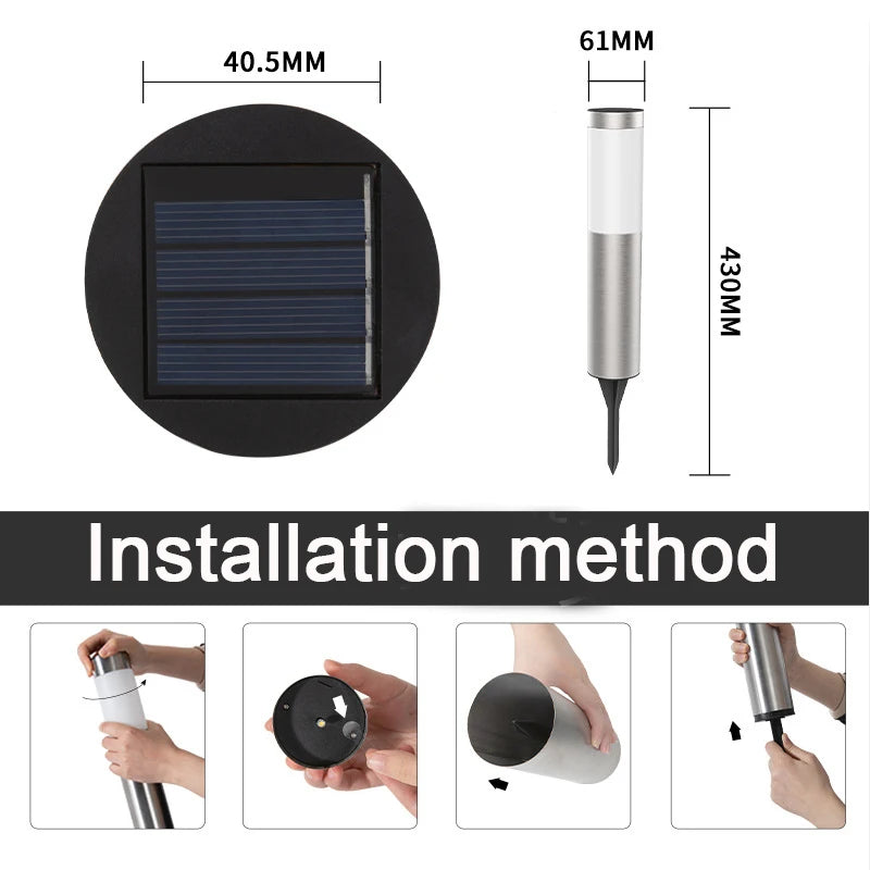 Solar Pathway Lights – Ground Plug LED Bollard