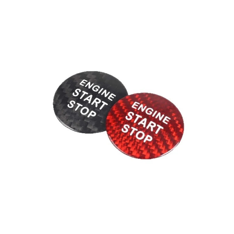 Carbon Fibre Start Stop Button Sticker for Toyota RAV4 and Corolla - view 5