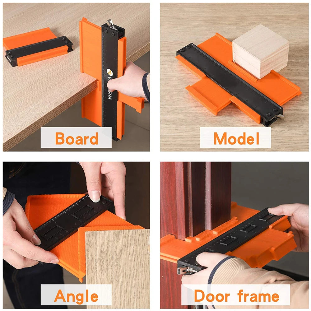 Contour Gauge Duplicator Measure Ruler Woodworking Tile Laminate Tool - image 6