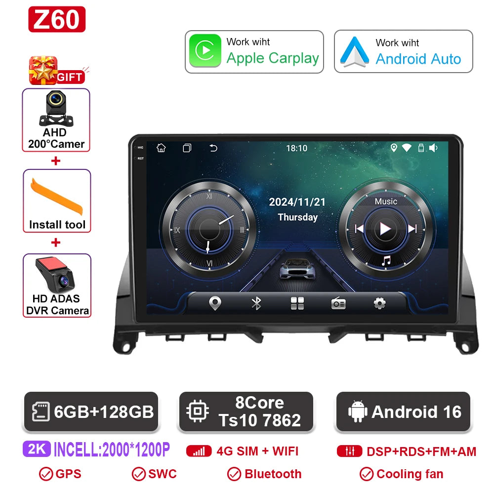 Mercedes C-Class W204 Android Multimedia System GPS & Bluetooth - image 11