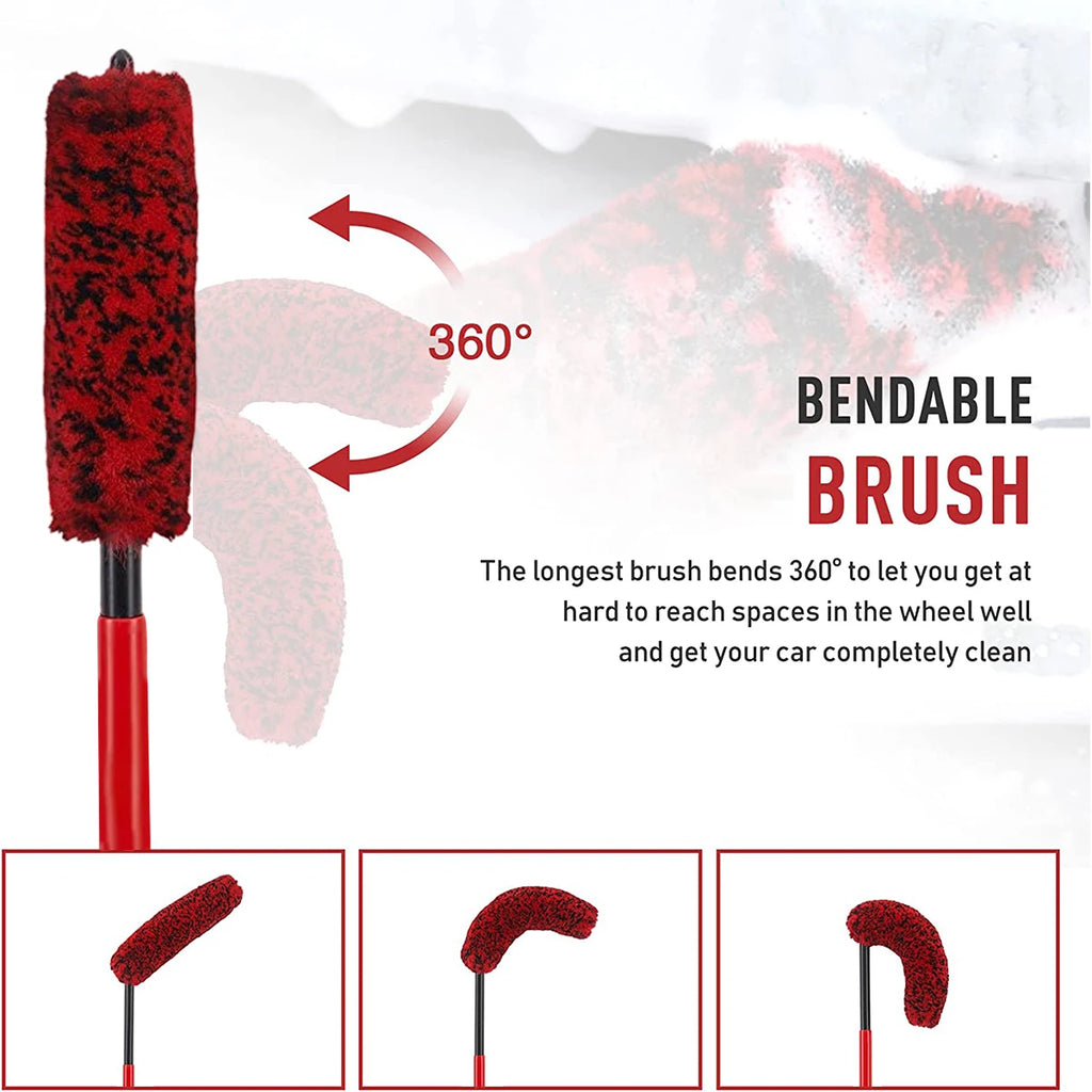 Nylon Wheel Cleaning Brush for Car Rims and Tires