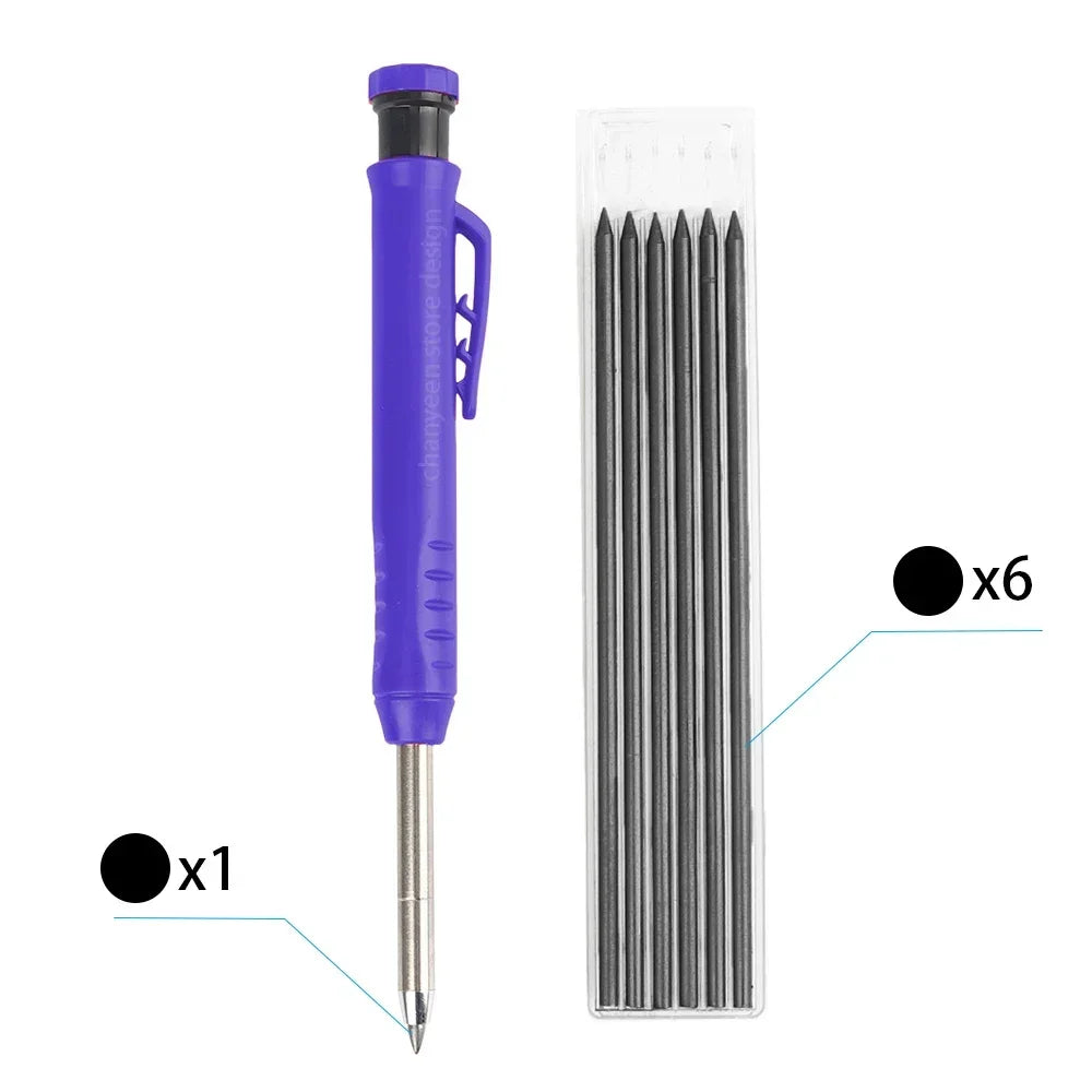 3-Color Carpenter Pencil Set with Sharpener & Refills - image 38