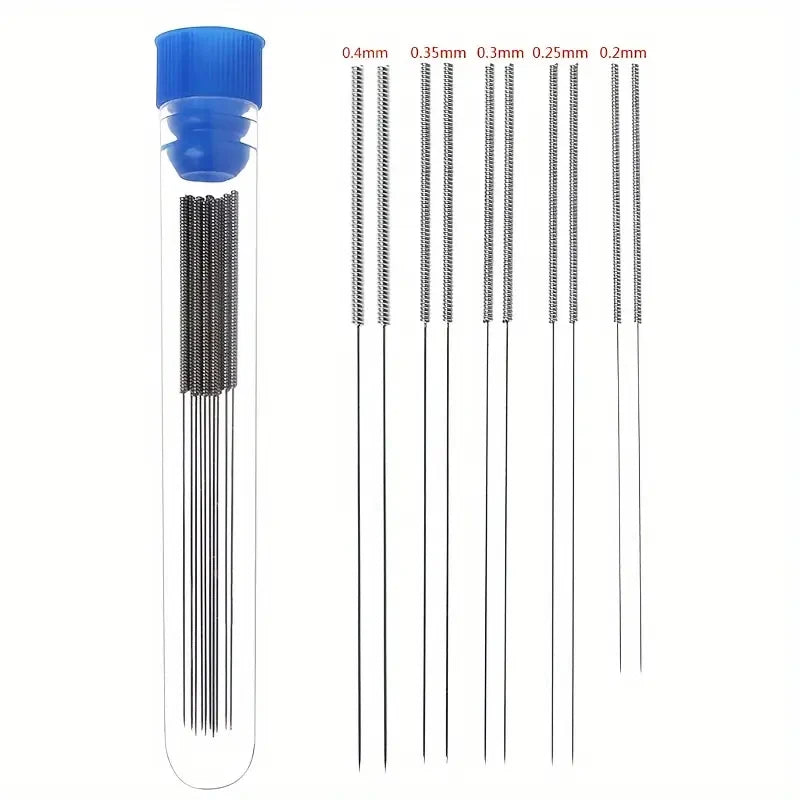 Nozzle Cleaning Needle Kit 0.2-0.4mm Stainless Steel for 3D Printers