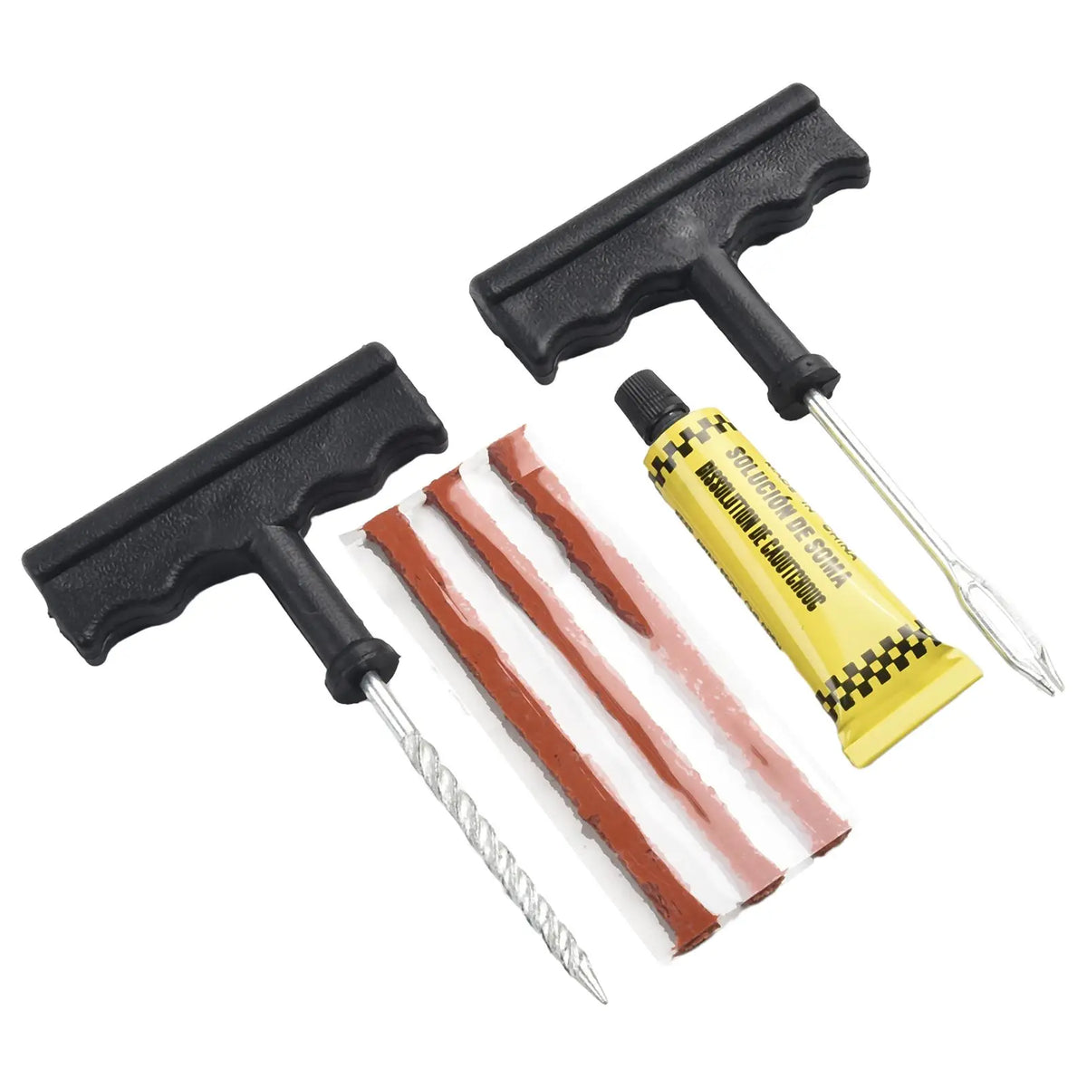 Tubeless Tire Puncture Repair Kit Suitable for Cars Vans and Motorbikes