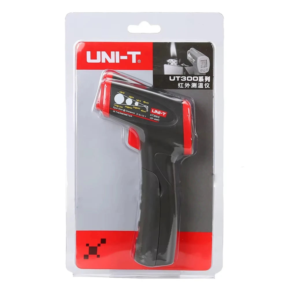 UT300S Infrared Digital Thermometer, Industrial Non-Contact Temperature Gun