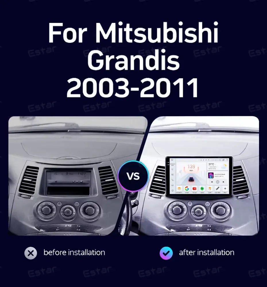 Android 16 Car Radio for Mitsubishi Grandis 2003-2011 GPS Bluetooth - image 2