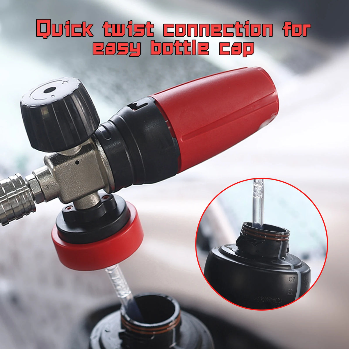 Foam Cannon Car Wash Pressure Washer Snow Foam Lance 1L Bottle Adjustable Nozzle High Pressure Soap Dispenser Car Cleaning Tool