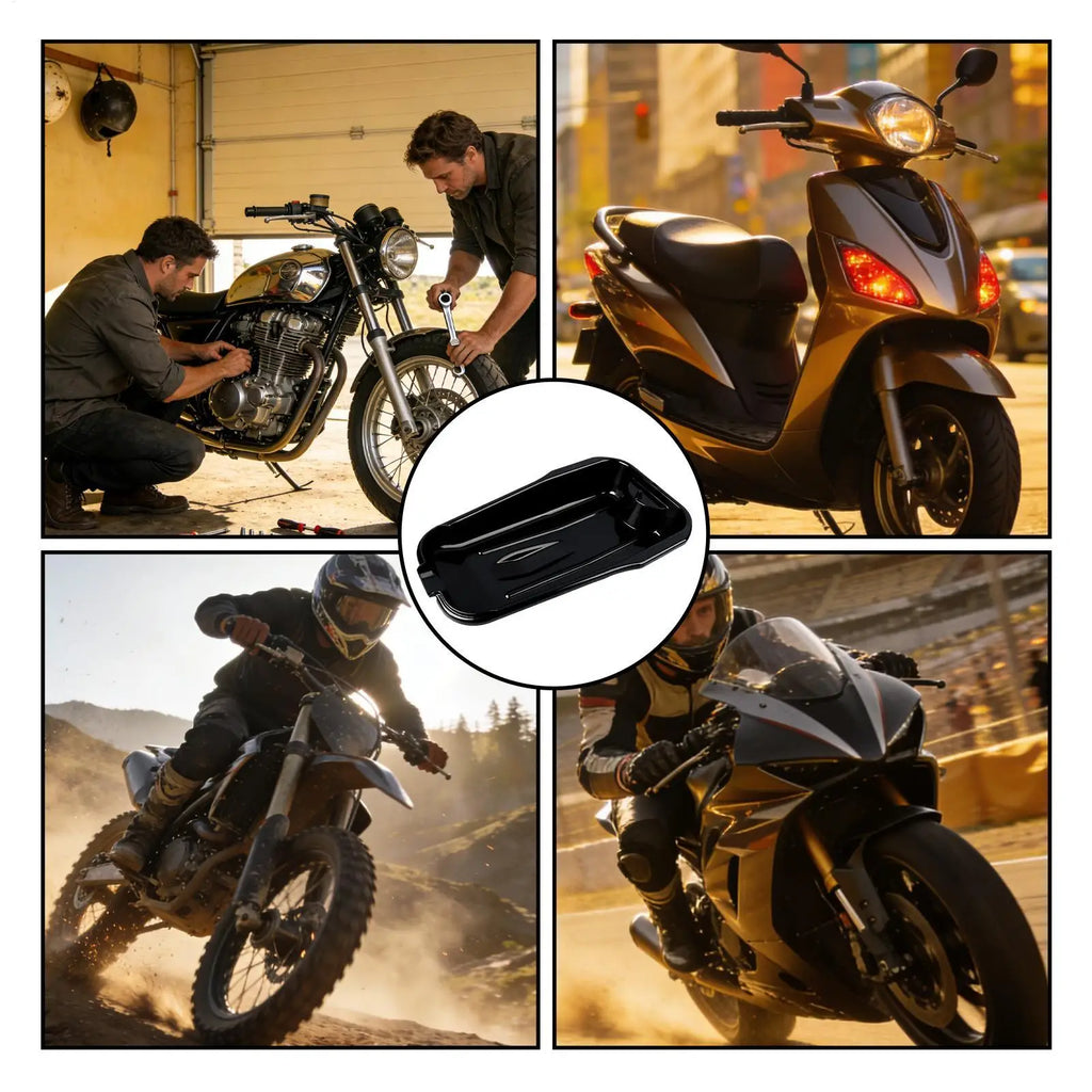Motorcycle Oil Drain Pan Large Capacity Leak-Proof design Oil Change Container For for oil change operations in confined spaces