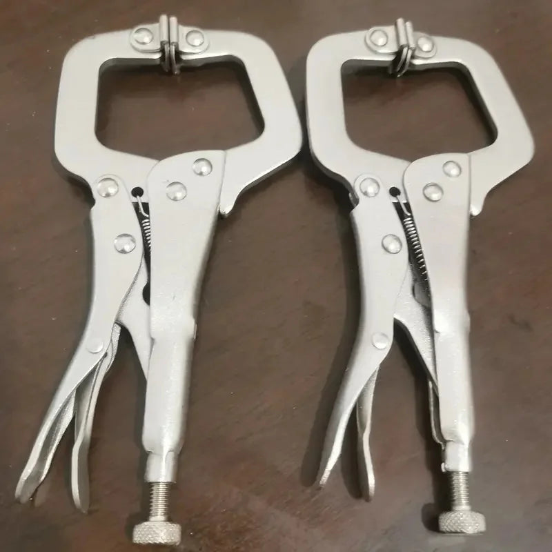 1/2 Pcs 6in Heavy-Duty Locking C-Clamp Pliers, Adjustable Welding Clamp