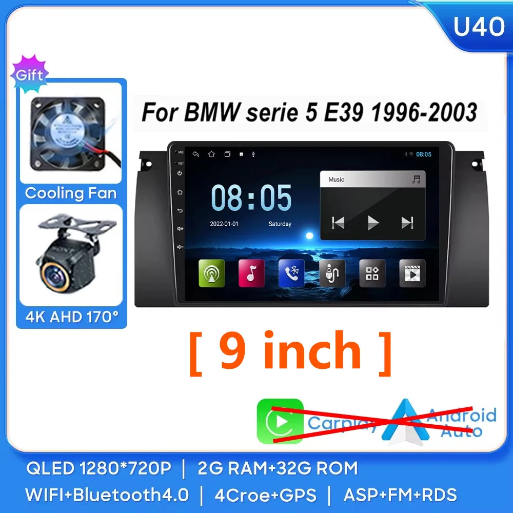 BMW 5 Series & X5 7'' Android Auto CarPlay Radio (1996-2003) - image 15