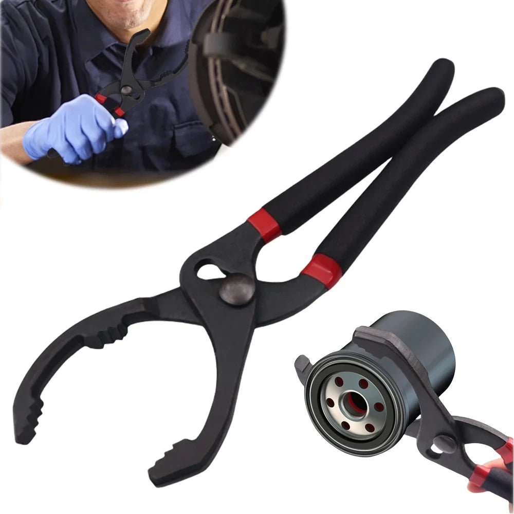 Oil Filter Pliers Clamp Type Wrench Disassembly Tool for Truck and Car Repair