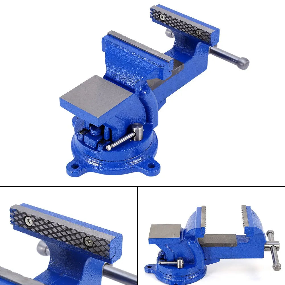 360° Swivel Base Bench Vise – 100mm Jaw, Heavy Duty