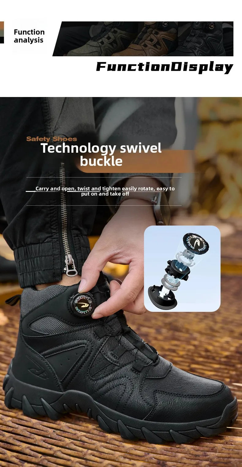 Steel Toe Safety Boots, Smash-Proof & Puncture-Resistant - image 12