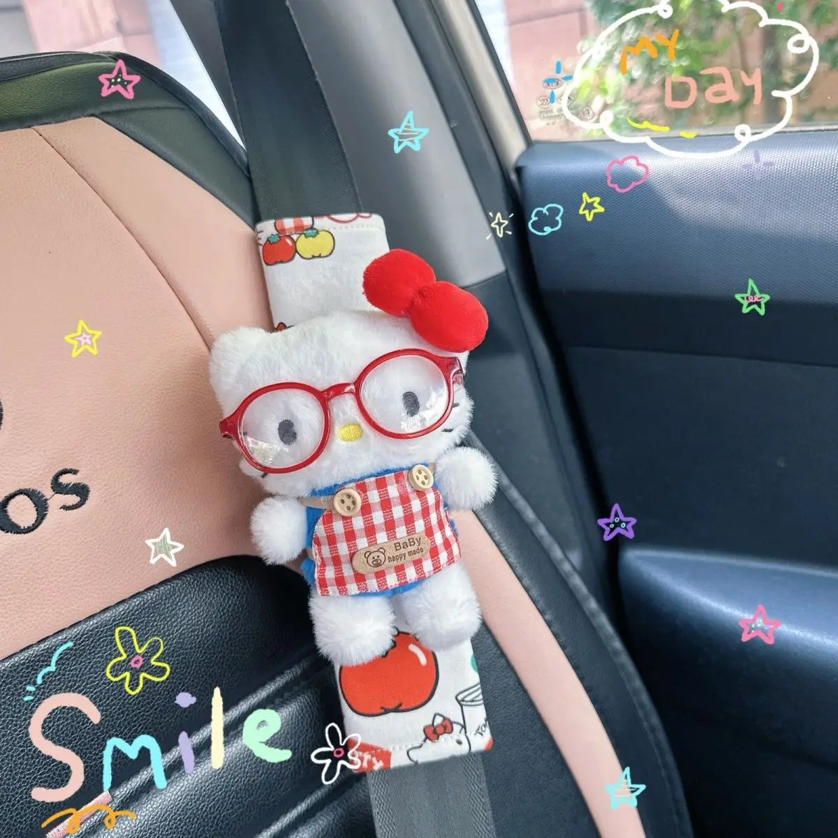 Hello Kitty Seat Belt Shoulder Pad Cover - image 3
