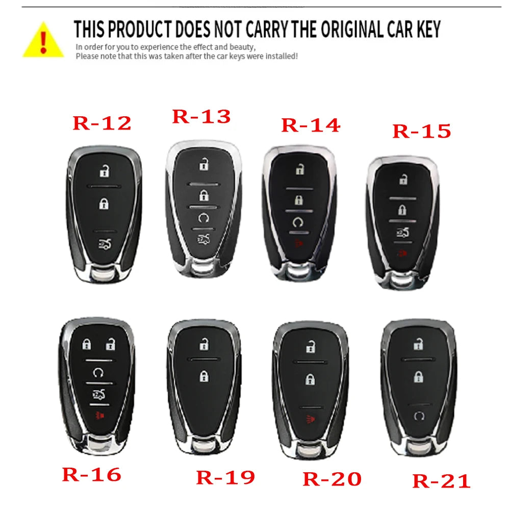 TPU Car Key Fob Cover Case for Chevrolet 2017-2019 Chevy Malibu Camaro Cruze Traverse Sonic Volt Bolt Equinox Spark Blazer Onix