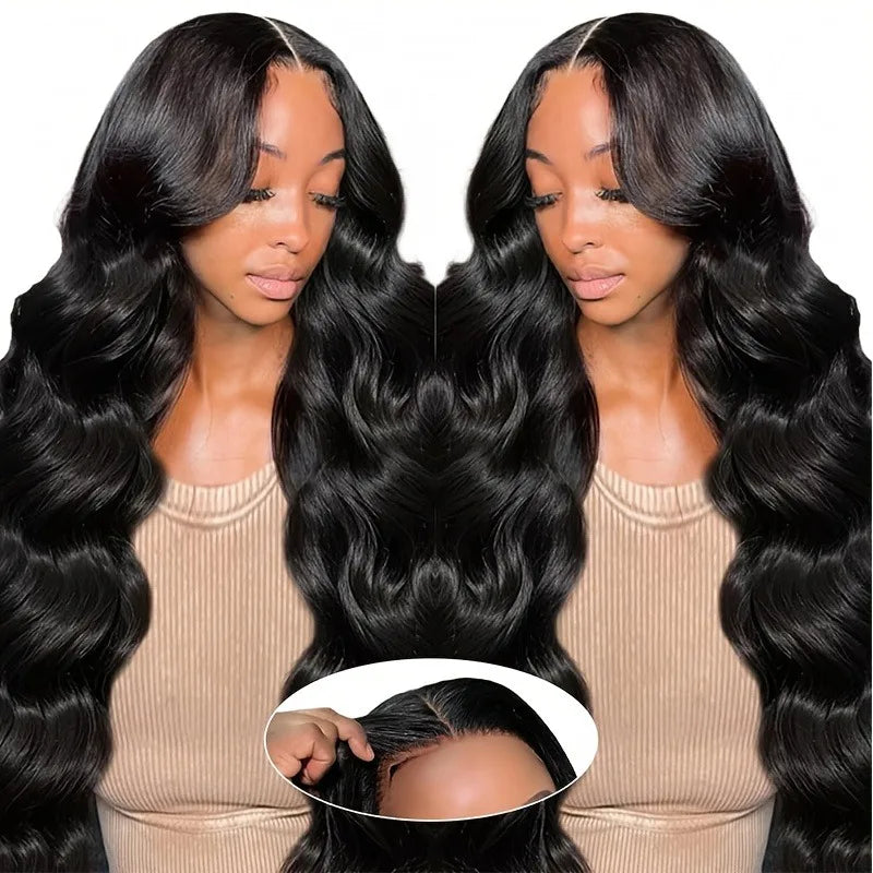 Burmese Curly Human Hair Wig, 13x4 Transparent Lace Front, Pre-Plucked