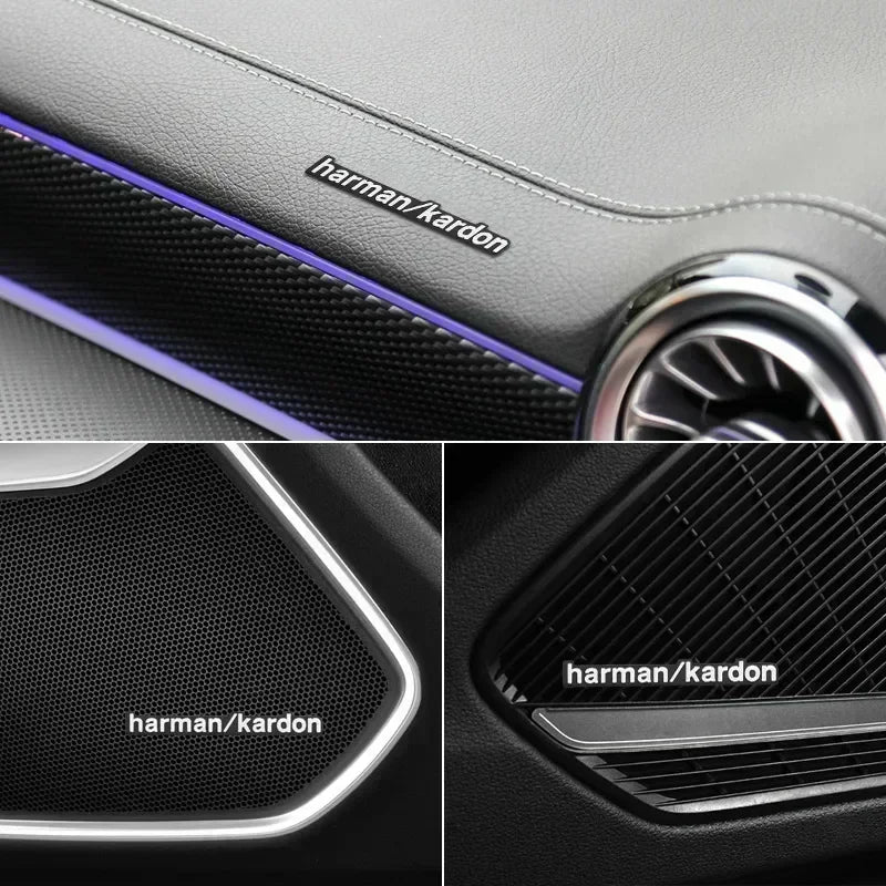 Aluminum Car Speaker Emblem Sticker – Silver, Universal Fit - image 5