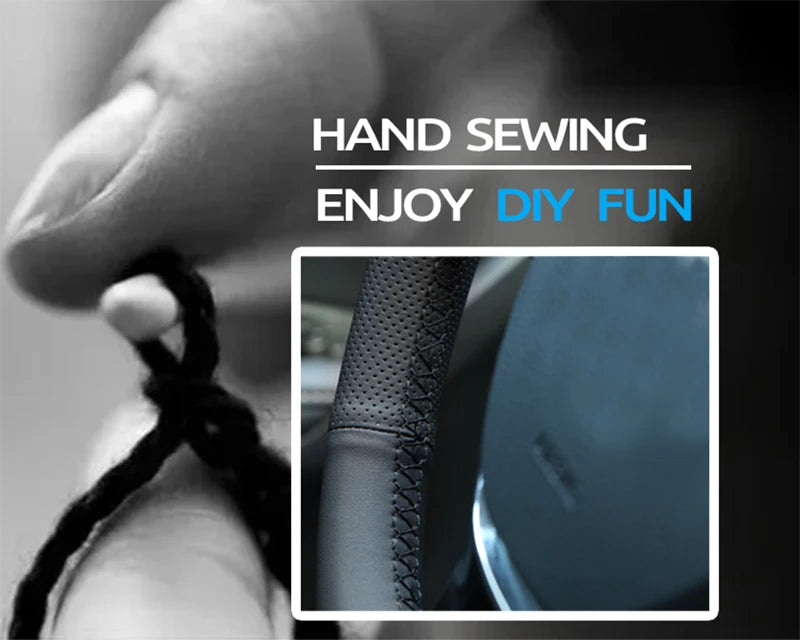 Custom Microfiber Leather Steering Wheel Cover for Dodge RAM - image 9