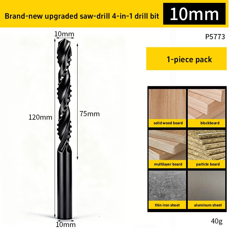 HSS Universal Drill Bit for Drilling Shaping Reaming and Decorative Cutting in Wood PVC and Metal a Versatile 4 in 1 Design