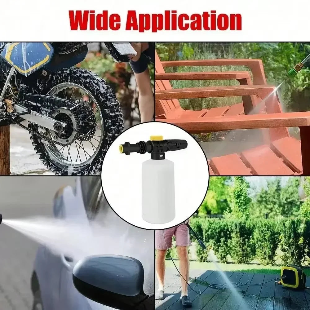 Foam Cannon for Karcher K2 K3 K4 K5 K6 K7 Adjustable Snow Cannon Foam Lance Kit Pressure Washer Nozzle Car Wash Gun