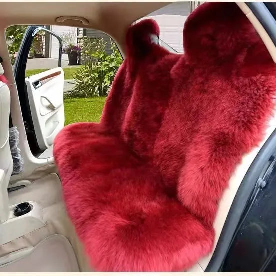 Faux Fur Plush Car Seat Cover, Universal Fit
