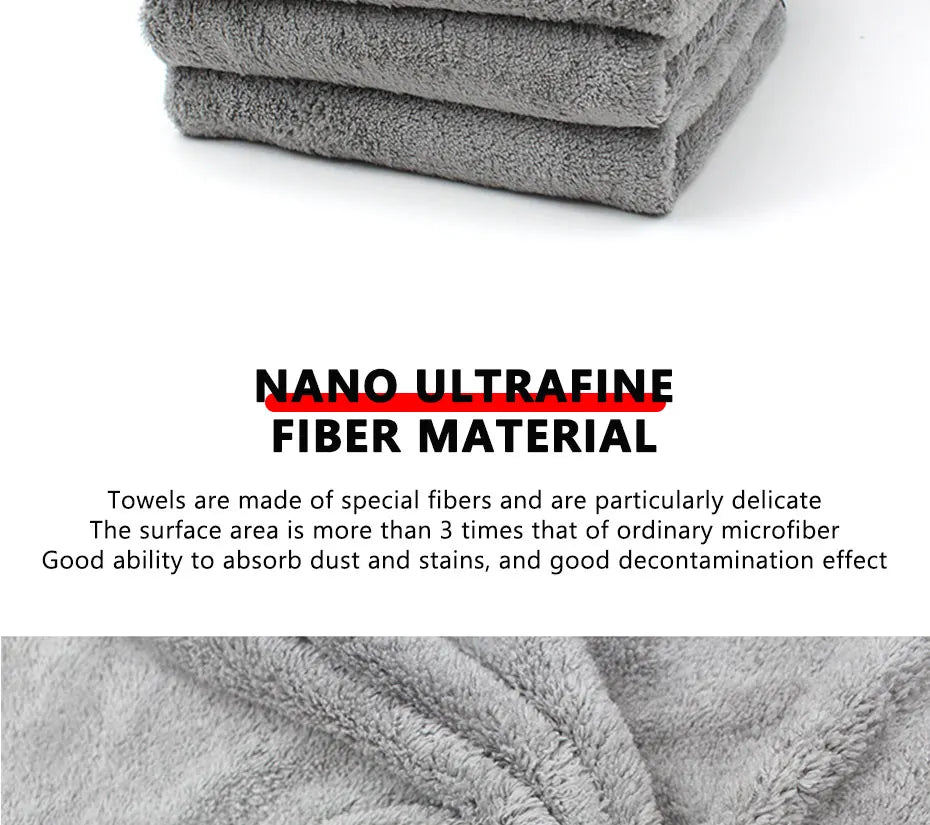Microfiber Car Drying Towel, 4 Sizes
