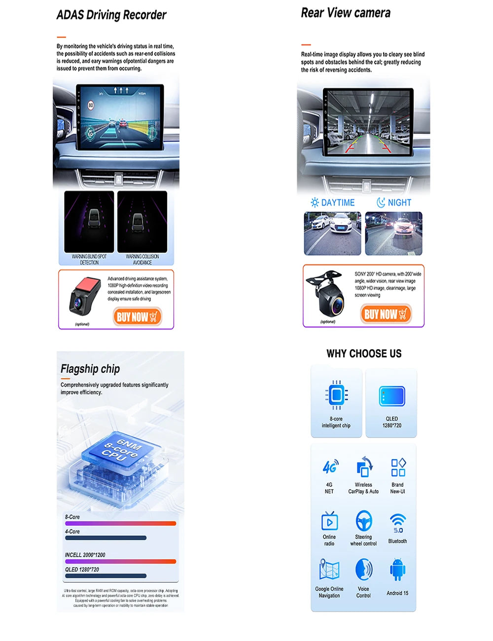 5G 9" Touchscreen Android Car Stereo for VW Passat CC 2010-2015 - image 5