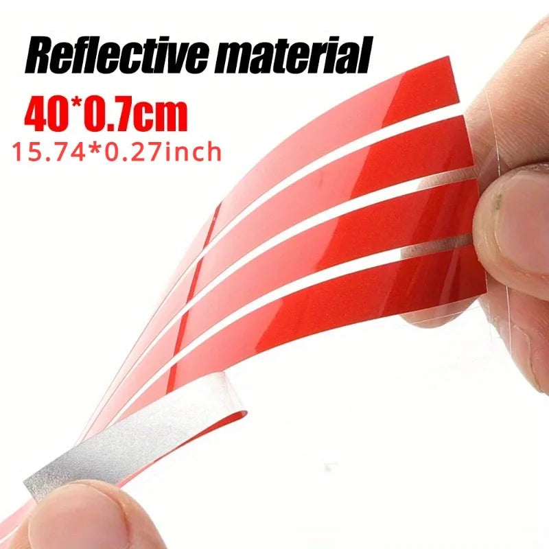 Reflective Waterproof Car Stickers (5-Pack) for Hood & Grille - image 4