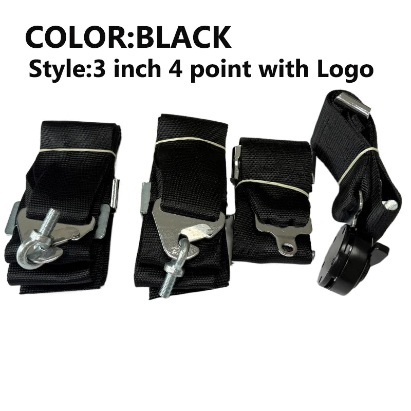 JDM 4-Point Snap-In Racing Seat Belt Harness - image 10