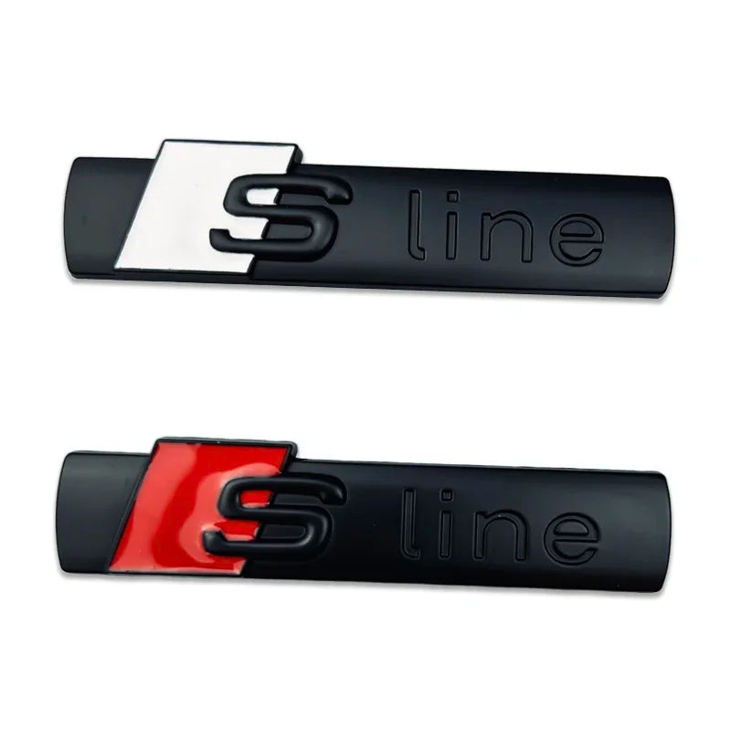 Sport Script Metal Fender Side Sticker for Audi A3 A4 A6 Q5 Q7
