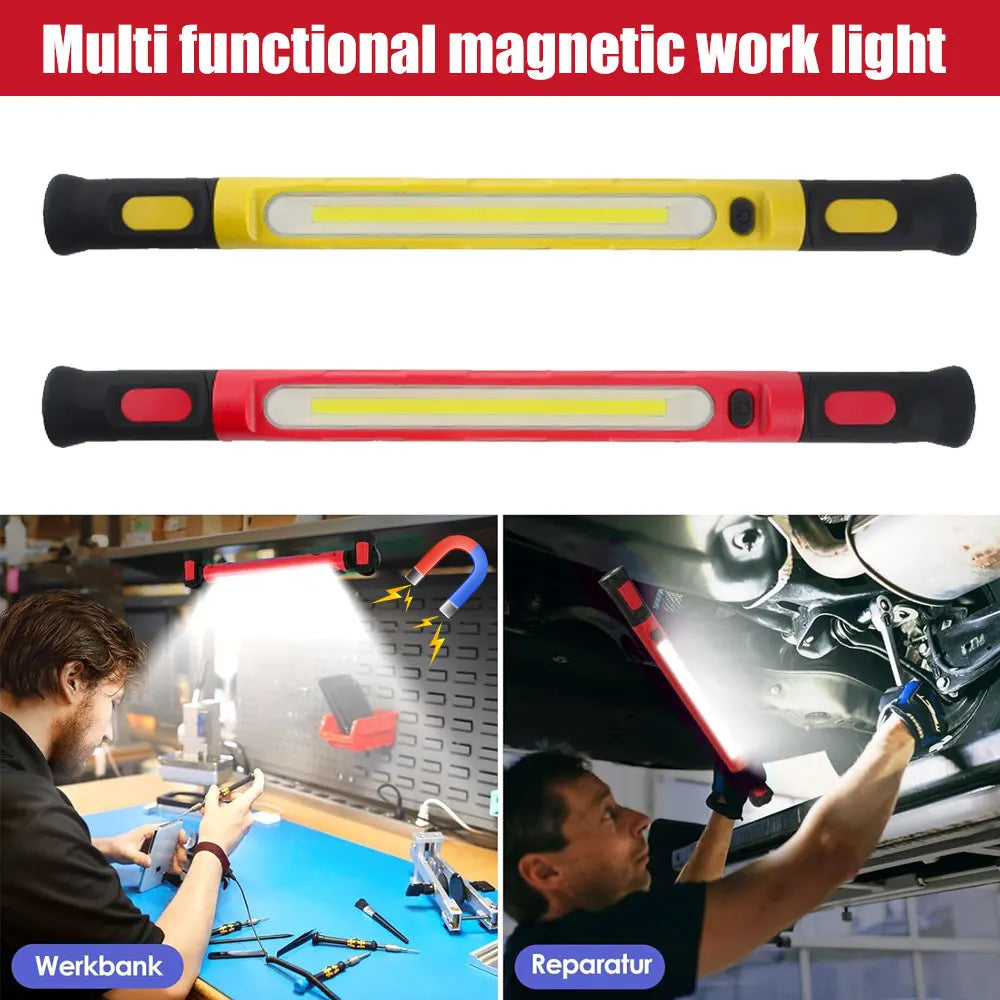 Super Bright Magnetic Work Light Built-in 5200mAh Rechargeable Battery Underhood Work Lamp Bar For Car Repair Outdoor lighting