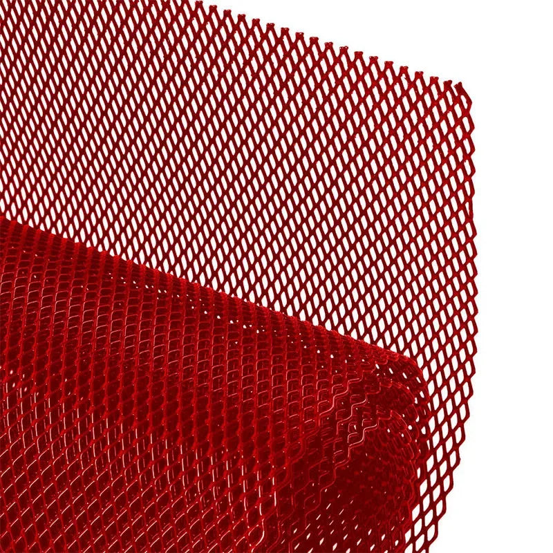 Universal Aluminum Car Grille Mesh 100x33cm | Red/Blue - image 8