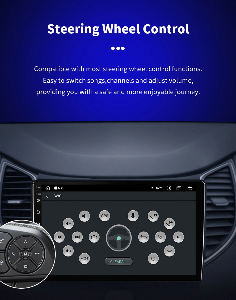 9" Android Car Stereo for Chevy GMC with CarPlay & Android Auto - image 24
