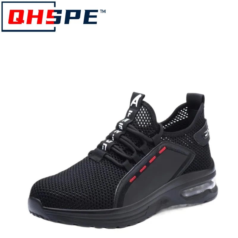 Steel Toe Safety Work Shoes, Puncture-Proof Protective Footwear for Men