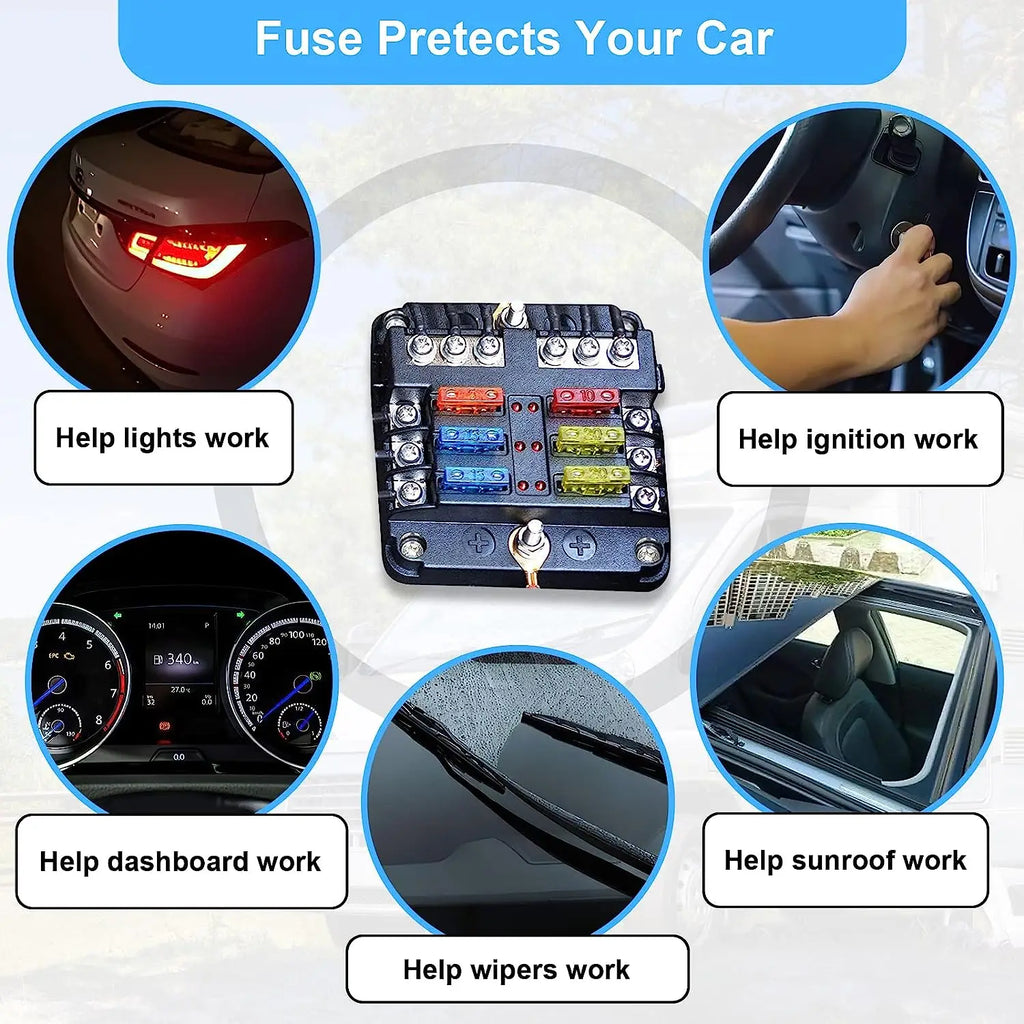 180-Piece Car Fuse Kit with Fuse Puller