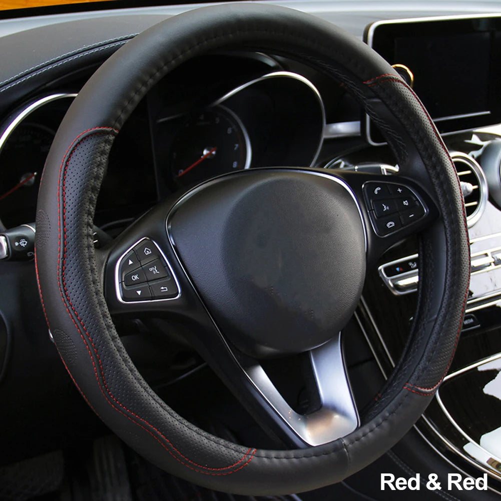 Comfortable Braided Steering Wheel Cover for Cars - 10 Colors - image 17