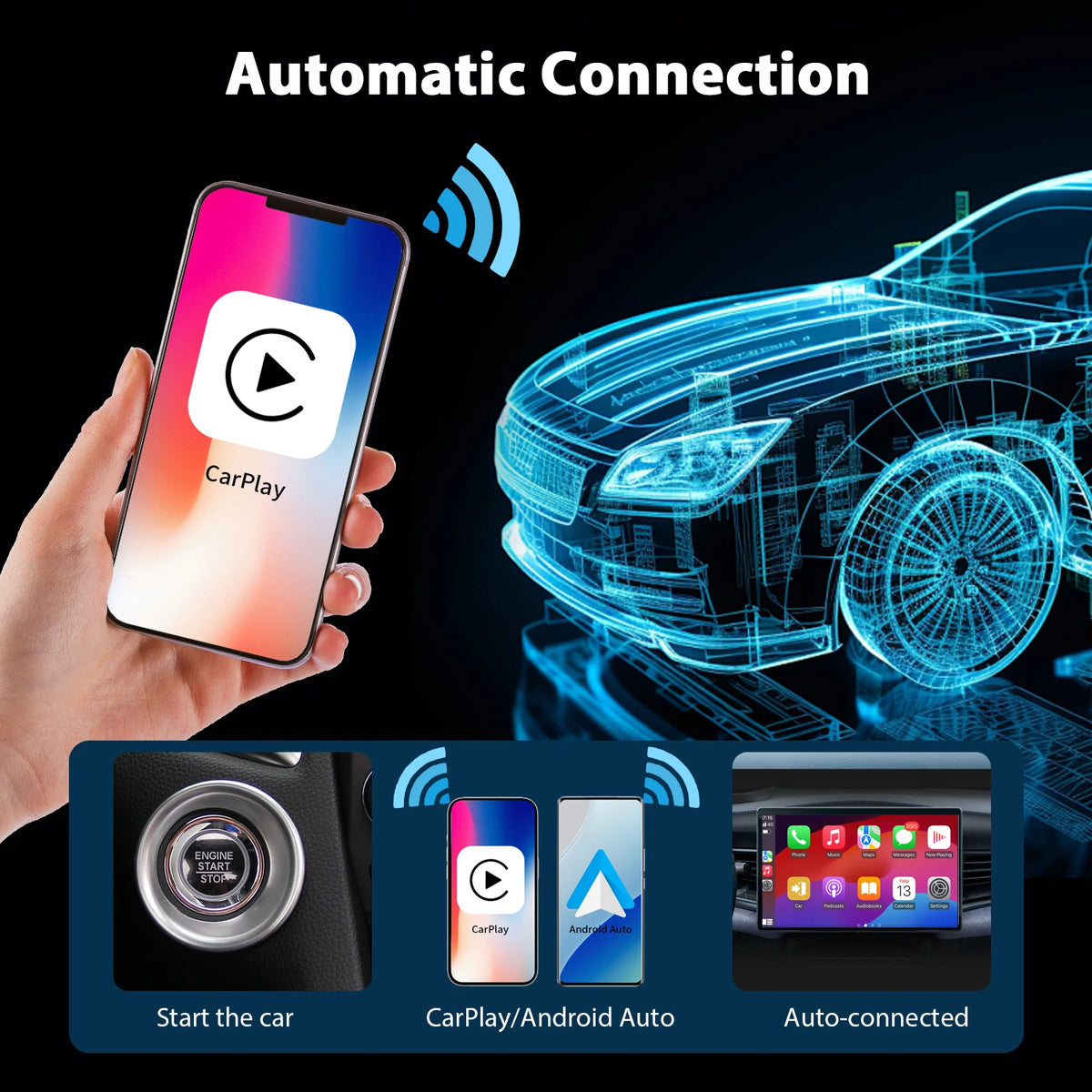 Mini Wireless CarPlay Adapter for iPhone - Cordless Plug & Play - image 4