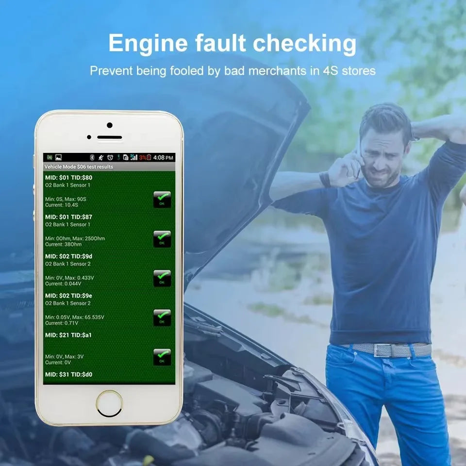 OBD2 Scanner Bluetooth - Car Diagnostic Tool for Engine Check - image 4