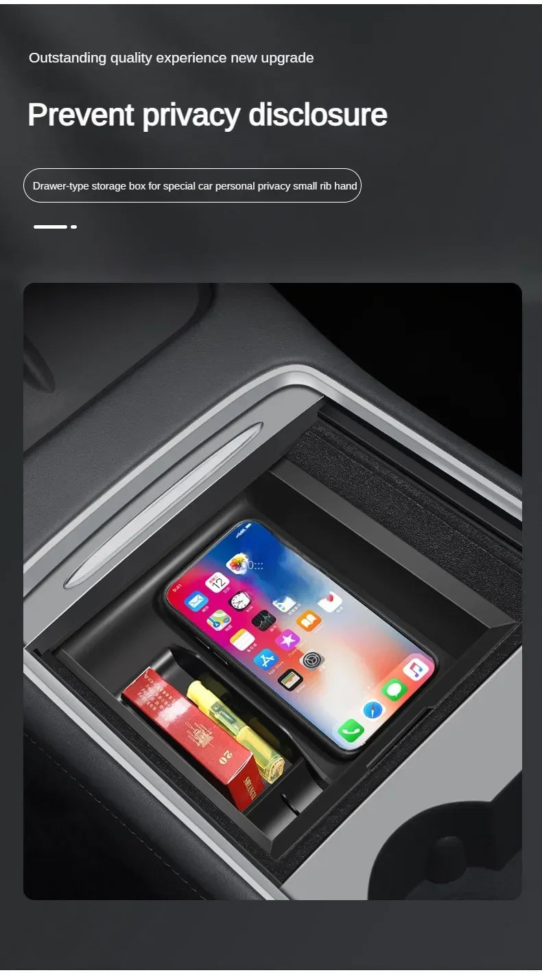 Center Console Storage Trays for Tesla Model 3 and Model Y