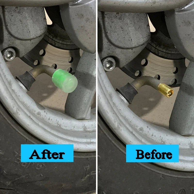 Glow in Dark Tire Valve Caps - Luminous Car Wheel Stem Covers - image 5