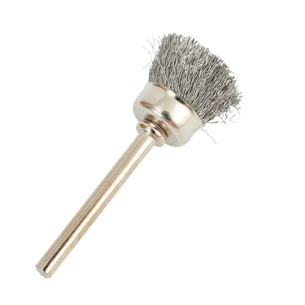 9Pcs Steel Wire Brush Set for Rotary Tools Paint and Rust Removal Polishing
