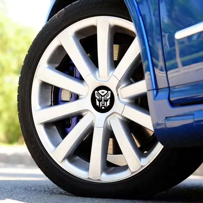 4Pcs Wheel Center Cap Stickers Aluminum Hub Cap Emblems 56/60mm - image 2