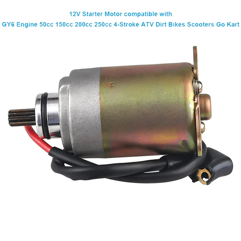 GY6 150cc Starter Motor Replacement for Go Kart & Scooter