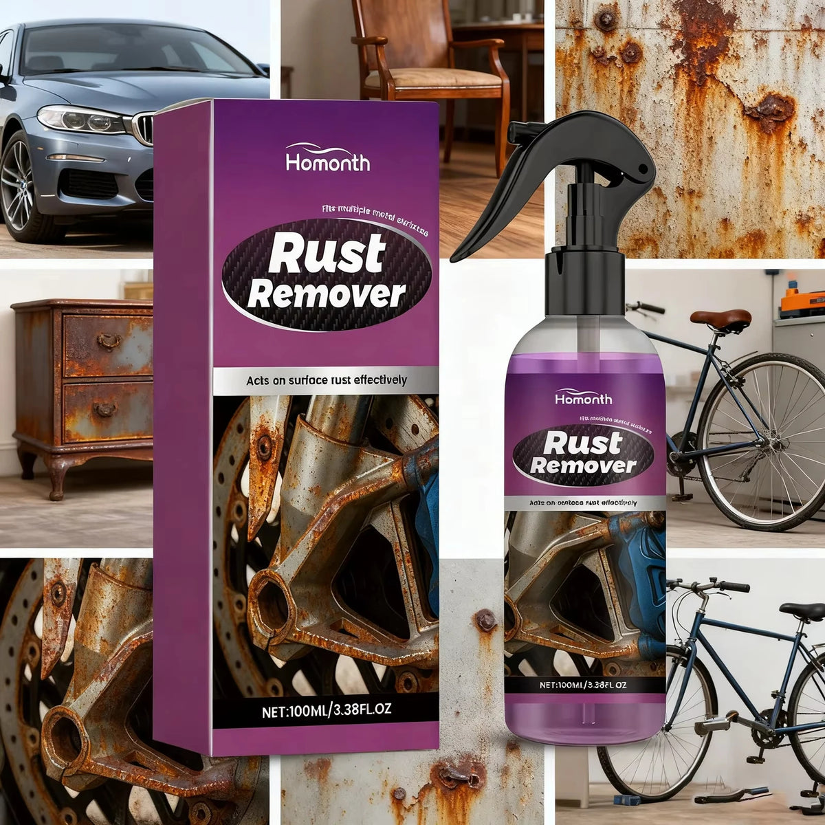 Rust Remover Spray for Car, Tools & All Metal Surfaces - image 2