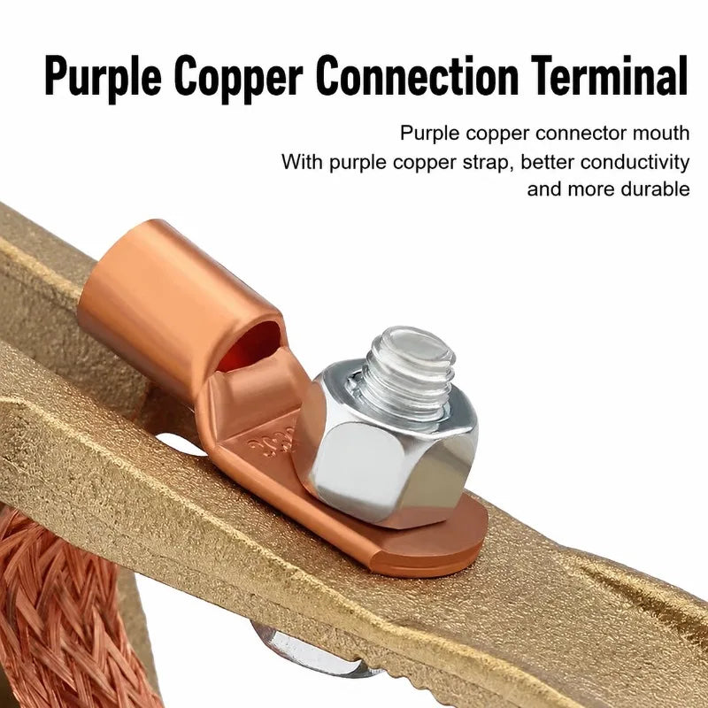 Copper Ground Clamp 300A 500A 800A A Type Welding Earth Clamp, High Current Welder Grounding Clip for ARC Welding Machine Welder