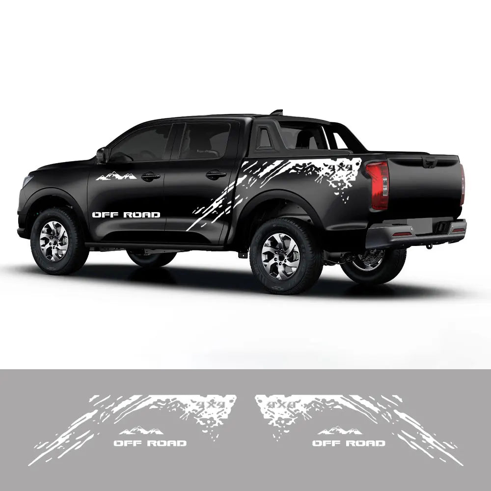 Pickup Truck Side Mudslinger Decals for GWM Poer, Pao, Wingle